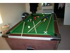 6 X 3ft Superleague Slate Bed Pool Table with Cues, ...